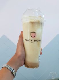 Layered Black Tea Macchiato