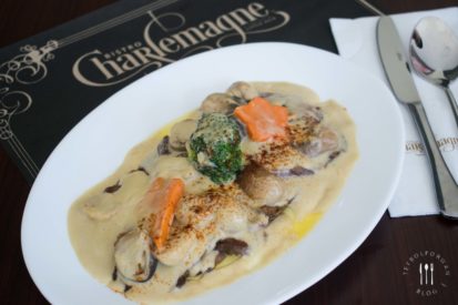 Lengua in Mushroom White Sauce