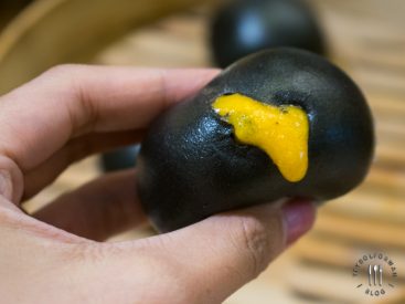 Charcoal Custard Lava Bun