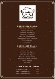 Lucci's Cookies Pricelist