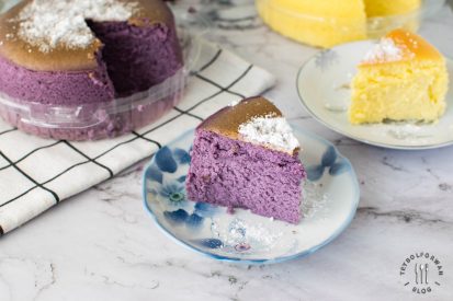 Ube Japanese Cheesecake in Manila