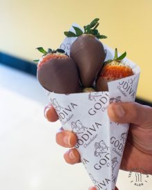 Chocolate-Dipped Strawberries Cone